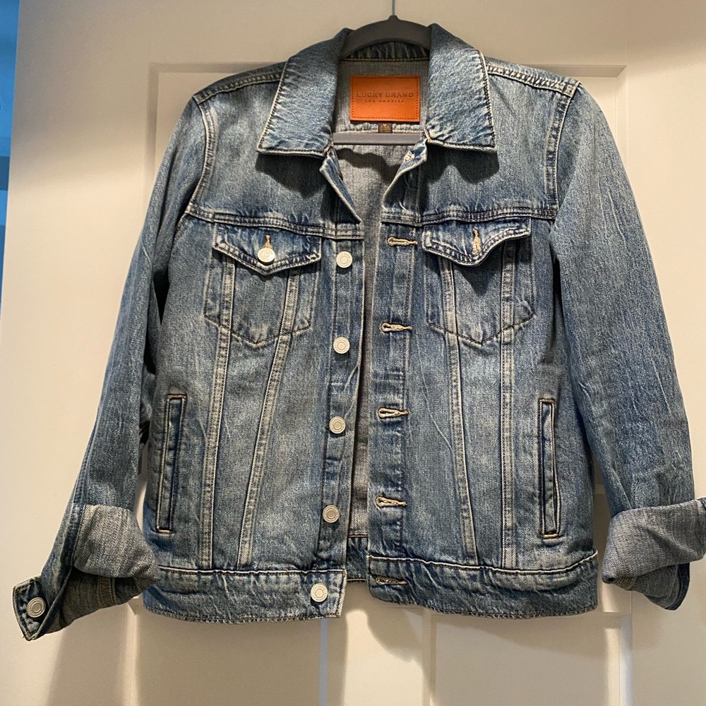 Lucky Brand Denim Jacket Tomboy Trucker Medium